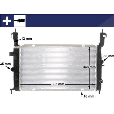 Mahle Kühler, Motorkühlung [Hersteller-Nr. CR2120000S] für Opel, Vauxhall Image