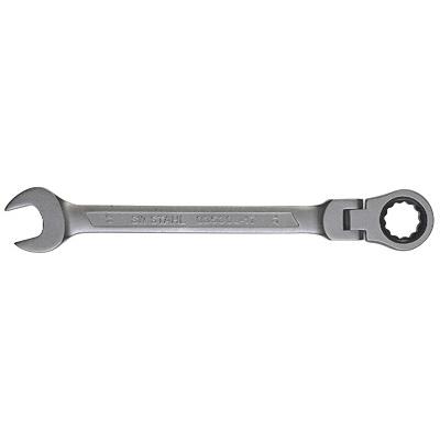 Sw Stahl Gabelringratschenschlüssel, 17 mm, mit Gelenk [Hersteller-Nr. 03530L-17] Image