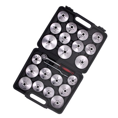 Bgs Do It Yourself Ölfilterkappen-Satz aus Alu-Druckguss, 23 tlg. [Hersteller-Nr. 1035]