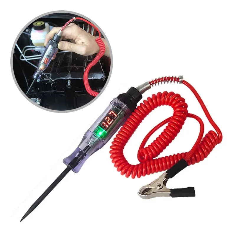 6V 12V 24V Auto Lkw Spannung Circuit-Tester Auto Auto Diagnose Sonde Test Stift Glühbirne Elektrische mess Stift Reparatur Werkzeuge Image