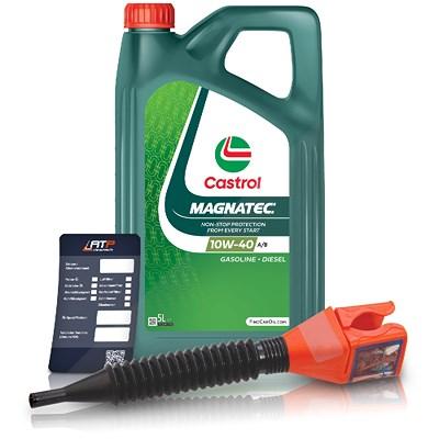 Castrol 5 L MAGNATEC 10W-40 A/B + Ölwechsel-Anhänger + Einfülltrichter [Hersteller-Nr. 15F09A] Image