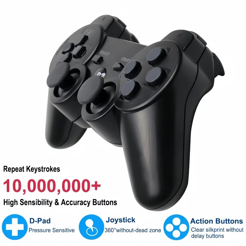 Kabelloses Bluetooth-Gamepad für PS3 – SIXAXIS Motion Controller mit USB-Ladekabel, kompatibel mit Sony PlayStation 3