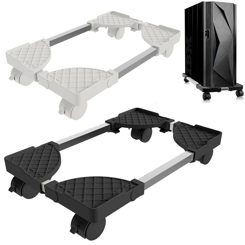 Computer-Turmständer, verstellbarer mobiler CPU-Ständer, CPU-Halter, PC-Turmständer mit rollenden Lenkrollen, PC-Boden-Riser-Ständer Image