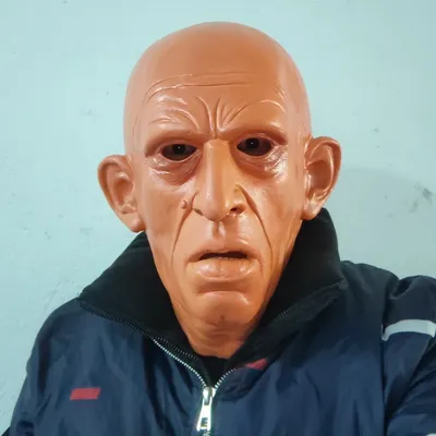 Realistische Mafia Boss Halloween Neuheit Maske Kostüm Party Latex Menschlicher Kopf Maske Alter Image
