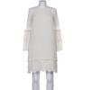 Michael Michael Kors Damen Kleid, Gr. 42, cremeweiß, kein Etikett