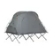 SoBuy OGS60-L-HG Lettino da campeggio per tenda da sopravvivenza con tenda lettino da campeggio 4in1 set da campeggio con sacco a pelo e accessori tenda per 2 persone
