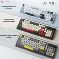 Ajazz Af98 Tastiera wireless tripla modalità Funzione multimediale Bluetooth Rgb Esports Gioco Meccanico Tastiera da ufficio cablata