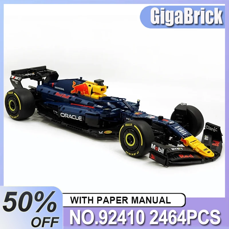 Rastar 92410 F1 blocs de construction techniques formule 1 briques de voiture célèbres supercar voiture de course brique voiture de course bloc modèle de noël jouets