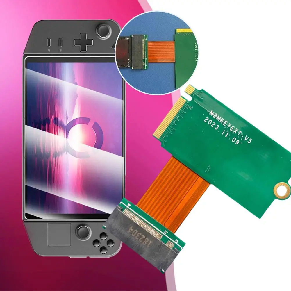 Adaptateur de carte mémoire pour Legion Go SSD, convertisseur, transfert dur, accessoires de lecteur Nvme, carte 2242 vers M.2, 2280 modifié, E7n5