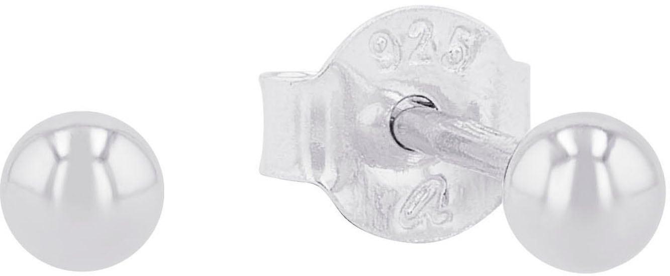 Paar Ohrstecker AMOR "9063406", silber (silberfarben), Ohrringe, Damen, 3mm, Silber 925 (Sterlingsilber) Image
