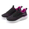Sneaker LASCANA "Halbschuh, Schnürschuh, Freizeitschuh", Damen, Gr. 42, schwarz (schwarz, lila), Obermaterial: 100% Textilmaterial. Futter: 100% Textilmaterial. Decksohle: 100% Textilmaterial. Laufsohle: 100% Synthetik, mehrfarbig, kontrastfarbene...