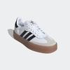 Sneaker ADIDAS ORIGINALS "SAMBAE", Gr. 43, schwarz-weiß (cloud weiß, core schwarz, gold metallic), Leder, Synthetik, sportlich, Schuhe