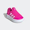 Slip-On Sneaker ADIDAS SPORTSWEAR "BUBBLECOMFY KIDS", Gr. 21, shock pink, cloud weiß, core schwarz, Textil, sportlich, Schuhe, für Kinder