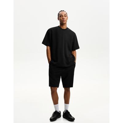 Bershka Plush Bermuda Shorts Men Xl Black