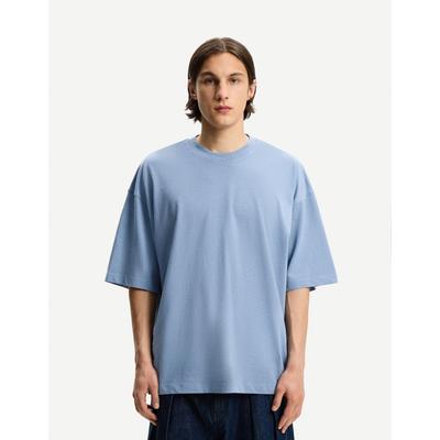 Bershka Oversize Short Sleeve T-Shirt Men Xxl Light Blue