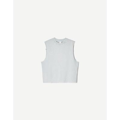 Bershka Sleeveless Top Men Xl Grey