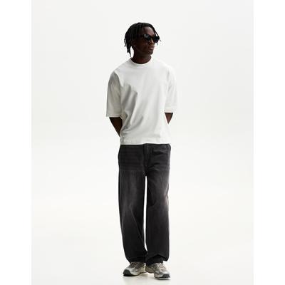 Bershka Skater Jeans Men 28 Black