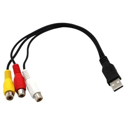 SNQ - USB-zu-3RCA-Kabel usb zu 3 rca rgb Video AV-Composite-Adapter Konverterkabel Image
