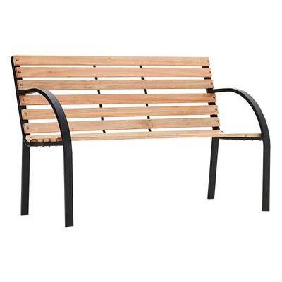 Linder Exclusiv Gartenbank 2-Sitzer Parkbank bid 150 Kg mit Rückenlehnen Gartenmöbel Holzbank Image