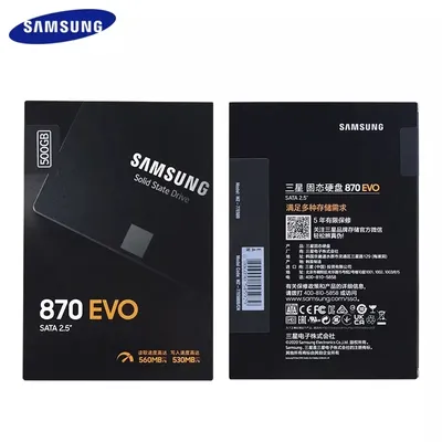 Samsung SSD 4 TB 2 TB 1 TB 500 GB 250 GB Interne Solid State Disk HDD Festplatte SATA3 2,5-Zoll-Laptop Desktop PC Disk HD 870 EVO