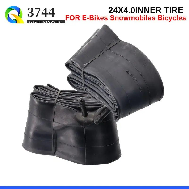 Fahrrad MTB Innenrohr Für Fahrräder E-Bikes Schneemobile Fahrräder 24x4,0 24*4,0 Fett Fahrrad Schlauch ATVs Schwarz Reifen Zubehör