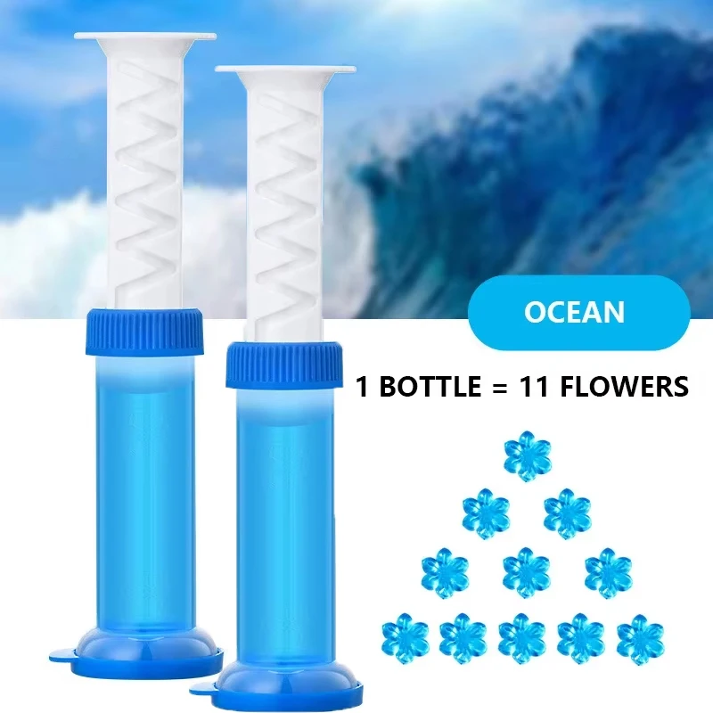 1/2Pcs Wc Reiniger Gel Spritze Aromatische Ablauf Wc Reinigung Waschmittel Blume Lufterfrischer Entfernen Gerüche Hause bad Werkzeuge Image