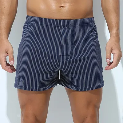Herrenunterwäsche, lockere Heimshorts, Kopf, Sommer-Boxershorts, dünne Pfeilhose aus Baumwolle, große Pyjama-Hose mit vier Ecken Image