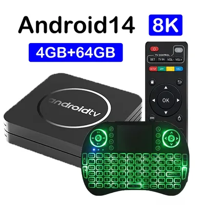 Q11 TV Box Android 14 Set Top Box Allwinner H3 8K Video 4K Google Assistant Netflix 4GB64GB Streaming Media Player Smart TV Box