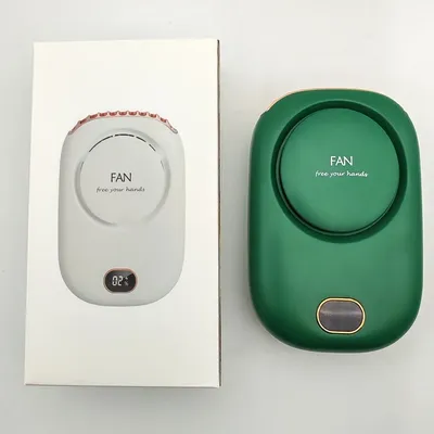 New Mini Portable Fan Hanging Handheld Fan Rechargeable Bladeless Turbo Ultra Quiet Student Hand Held Fan Outdoor Sports Travel