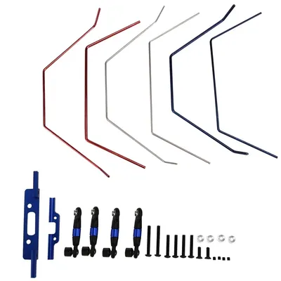 Front and Rear Wide Sway Bar Anti Roll Bar Kit for Traxxas Slash 2WD 1/10 RC Car Upgrade Parts