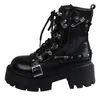 2024 neue frauen Niet Kette Design Kurze Stiefel Gothic Schuhe Street Fashion Dame Rock Stiefel