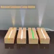 Base per display a LED in legno da 15 cm Supporto per luce USB rettangolare per ornamento artistico in resina di vetro cristallo Base per lampada da notte in legno Supporto per luce a LED