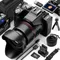 Fotocamere digitali NBD 5K per fotografia Fotocamera con zoom ottico 16X con controllo WiFi e app, fotocamera per vlogging con 180 ° Schermo ribaltabile