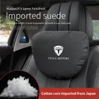 Tesla Modello 3 Modello Y Modello S Modello X Poggiatesta per auto in pelle scamosciata Supporto per