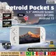 Retroid Pocket 5 RP5 Console di gioco portatile retrò Touch screen OLED da 5,5 pollici SD865 Console per lettore video Android13 8 + 128G PSP PS2