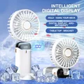 Mini ventilatore portatile Display digitale portatile ricaricabile USB wireless con supporto per
