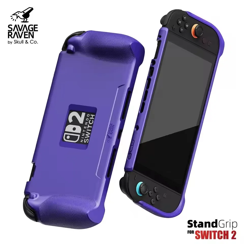 Savage Raven di Skull & Co. StandGrip per Nintendo Switch 2 Custodia protettiva Custodia morbida per console di gioco NS2