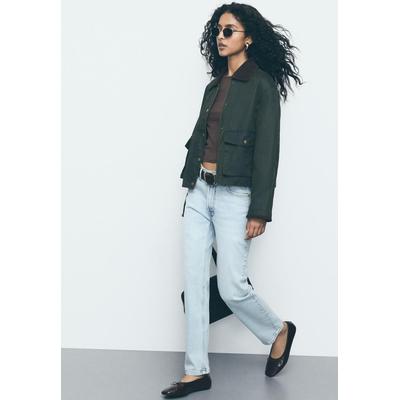 Stradivarius 1465 Slim-fit mom jeans MEDIUM LIGHT BLUE DENIM 16
