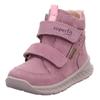 Winterboots SUPERFIT "BREEZE WMS: mittel", Kinder, Gr. 22, lila (flieder), Nubukleder, unifarben, sportlich, Schuhe, Babyschuh, Klettschuh mit GORE-Tex, Größenschablone zum Download