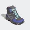 Wanderschuh ADIDAS TERREX "TERREX AX4R MID", Gr. 33, grau four, matte silber, semi flash aqua, Textil, Synthetik, sportlich, Schuhe