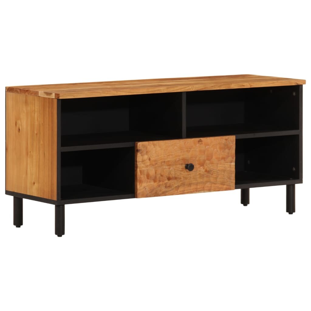 vidaXL TV-Schrank 100x33x46 cm Massivholz Akazie Image