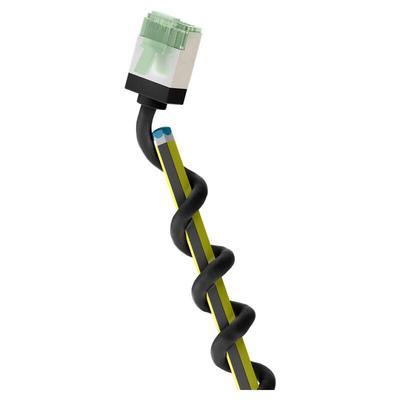 Goobay - Ultraflexibles cat 8.1 Patchkabel, slim, u/ftp, schwarz, extrakurze Stecker, 99,9 % Image