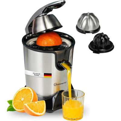 TEMU Cp850 Juicer With Powerful 850 W Motor, Electric Orange Juicer With 2 Press Cones, Manual Hand Press, Citrus Juicer Lemon Juicer Made Of Stainless Steel, Juicer Juicer, Lime Press