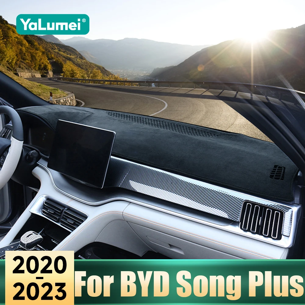 Zubehör für BYD Song Plus DM-i EV 2020 2021 2022 2023, Auto-Armaturenbrett-Matte, vermeiden Sie Licht, Sonnenschutz-Pad-Abdeckung, Anti-UV-Teppiche Image