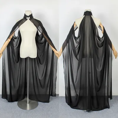 1Pcs Kühlen Mantel Mit Kapuze Mantel Mantel Wicca Robe Medieval Cape Schal Halloween Party Hexe Zauberer Cosplay Kostüme Frauen Image