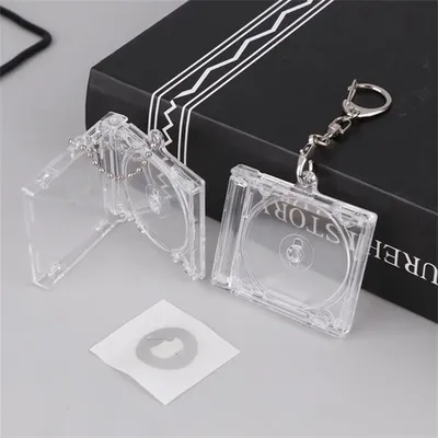 Mini NFC Functional CD Disc Case Key Chain Peripheral Commemorative Album Key Holder For DIY Backpack Pendant ﻿