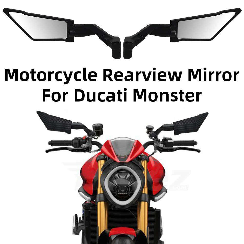 Universal Motorrad Rückspiegel für Ducati Monster 1200 1200S 1200R 1100 1000 950 937 900 Sport Winglets Rückspiegel Image