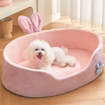 Detachable Pet Bed Pet Bed Detachable Washable Dog Sleeping Bed Soft Comfortable Summer Cat Bed for Four Seasons Soft Pet Bed