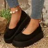 Mode Licht Mund Große Größe Vulkanisierte Schuhe Frauen Frühling/Herbst Neue Runde Kopf Dicke Sohle Bequeme Casual Sport Schuhe