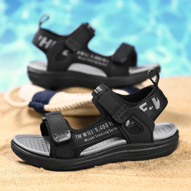 Sommer Kinder Schuhe Marke Kleinkind Jungen Sandalen Mädchen Komfortable Sport Kinder Schuhe Mesh Strand Bequeme Weiche Sandalen Image
